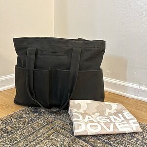 Dagne Dover Large Canvas Tote Onyx